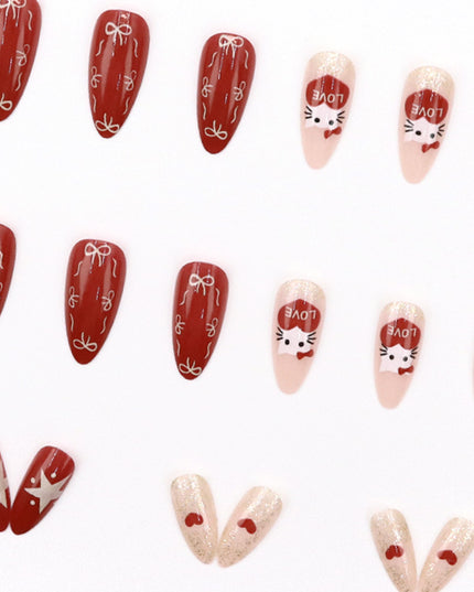 Elegant Minimalist Press-On Nail Set (24pcs) (DESIGN 7616)