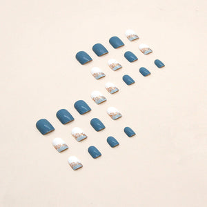 Elegant Minimalist Press-On Nail Set (24pcs) (DESIGN 7432)