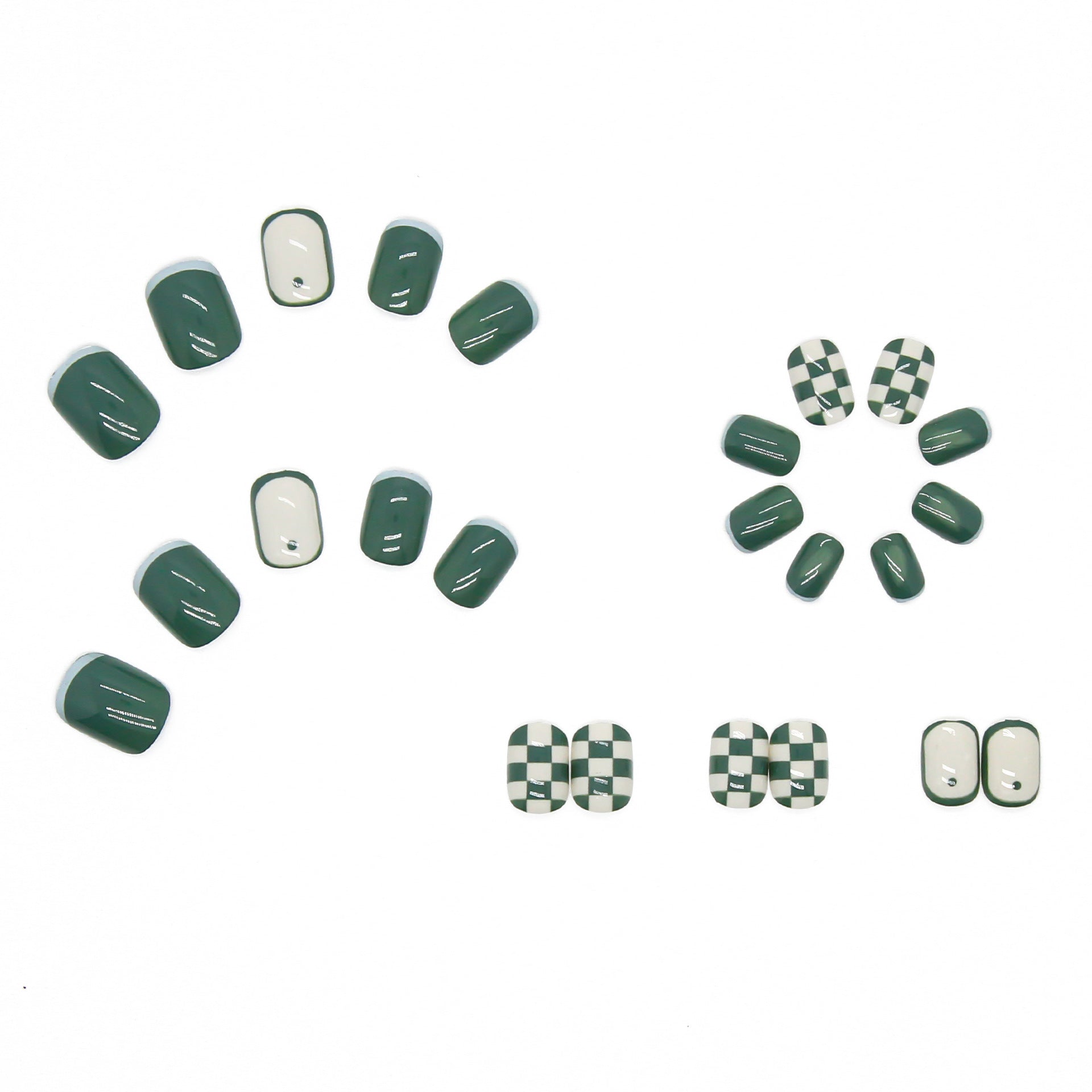 Elegant Minimalist Press-On Nail Set (24pcs) (DESIGN 7365)
