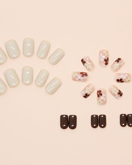 Elegant Minimalist Press-On Nail Set (24pcs) (DESIGN 7433)