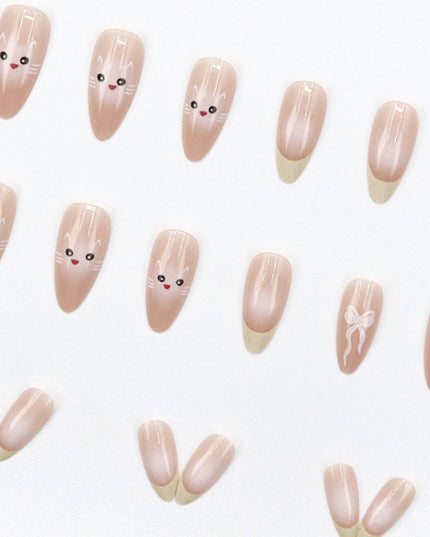Elegant Minimalist Press-On Nail Set (24pcs) (DESIGN 7624)