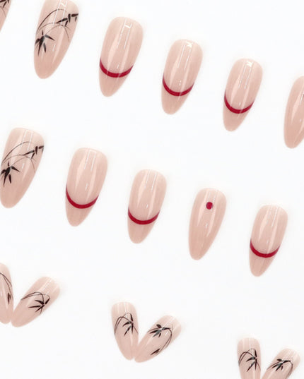 Elegant Minimalist Press-On Nail Set (24pcs) (DESIGN 7588)