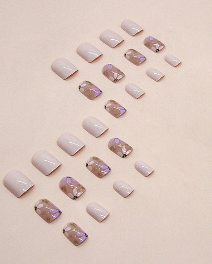 Elegant Minimalist Press-On Nail Set (24pcs) (DESIGN 7483)
