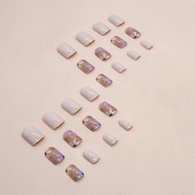Elegant Minimalist Press-On Nail Set (24pcs) (DESIGN 7483)