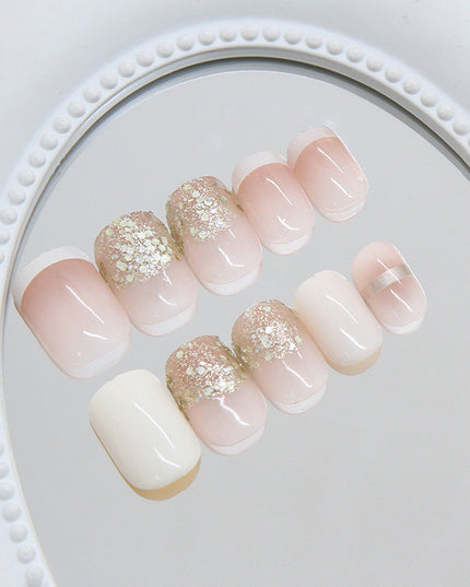Elegant Minimalist Press-On Nail Set (24pcs) (DESIGN 7360)
