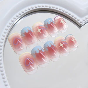 Elegant Minimalist Press-On Nail Set (24pcs) (DESIGN 7445)