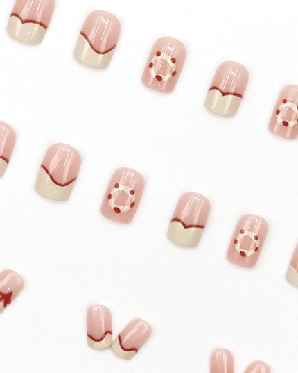 Elegant Minimalist Press-On Nail Set (24pcs) (DESIGN 7655)