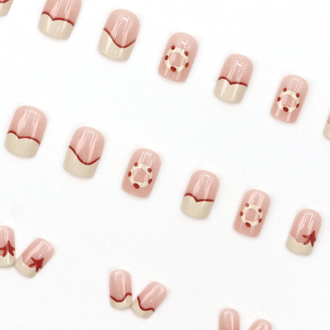 Elegant Minimalist Press-On Nail Set (24pcs) (DESIGN 7655)