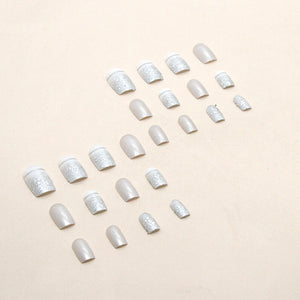 Elegant Minimalist Press-On Nail Set (24pcs) (DESIGN 7476)