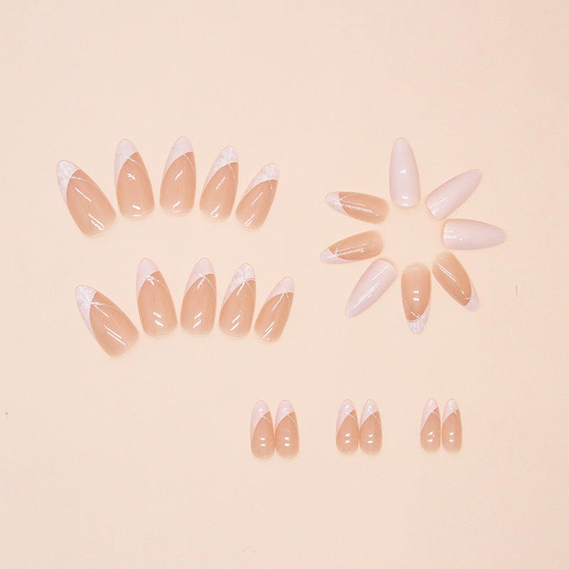 Elegant Minimalist Press-On Nail Set (24pcs) (DESIGN 7391)