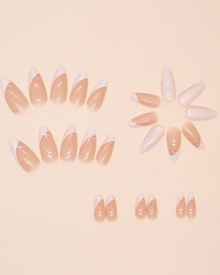 Elegant Minimalist Press-On Nail Set (24pcs) (DESIGN 7391)
