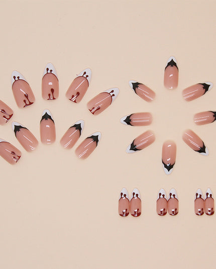 Elegant Minimalist Press-On Nail Set (24pcs) (DESIGN 7435)