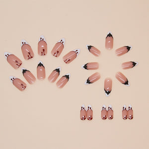 Elegant Minimalist Press-On Nail Set (24pcs) (DESIGN 7435)