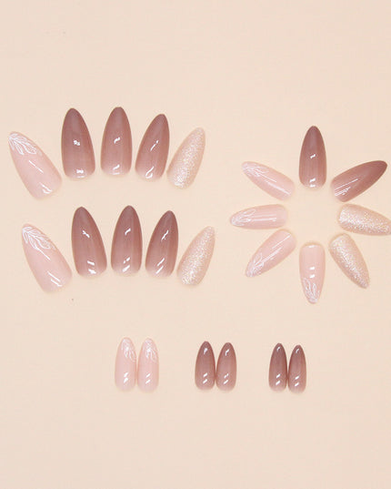 Elegant Minimalist Press-On Nail Set (24pcs) (DESIGN 7478)