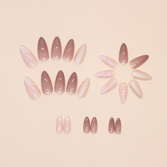 Elegant Minimalist Press-On Nail Set (24pcs) (DESIGN 7478)