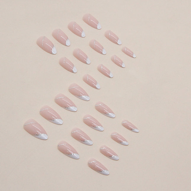 Elegant Minimalist Press-On Nail Set (24pcs) (DESIGN 7387)