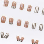 Elegant Minimalist Press-On Nail Set (24pcs) (DESIGN 7657)
