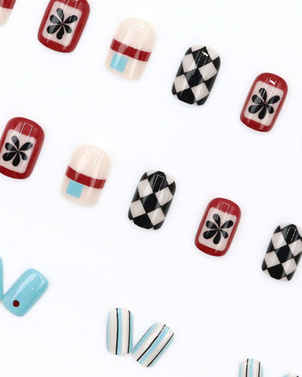 Elegant Minimalist Press-On Nail Set (24pcs) (DESIGN 7600)