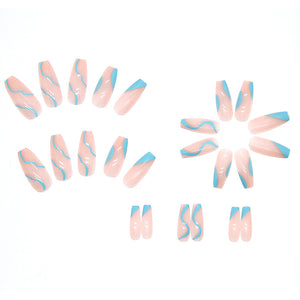 Elegant Minimalist Press-On Nail Set (24pcs) (DESIGN 7318)