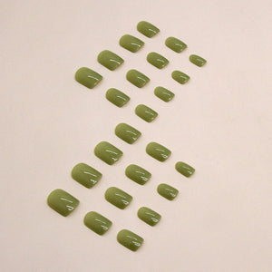 Elegant Minimalist Press-On Nail Set (24pcs) (DESIGN 7422)