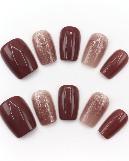 Elegant Minimalist Press-On Nail Set (24pcs) (DESIGN 7529)