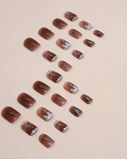 Elegant Minimalist Press-On Nail Set (24pcs) (DESIGN 7461)