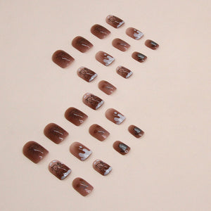 Elegant Minimalist Press-On Nail Set (24pcs) (DESIGN 7461)