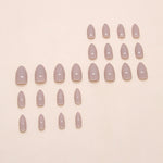 Elegant Minimalist Press-On Nail Set (24pcs) (DESIGN 7427)