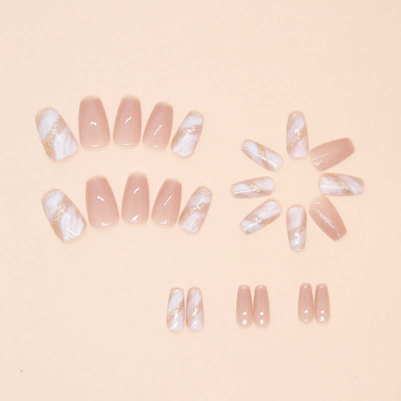 Elegant Minimalist Press-On Nail Set (24pcs) (DESIGN 7346)