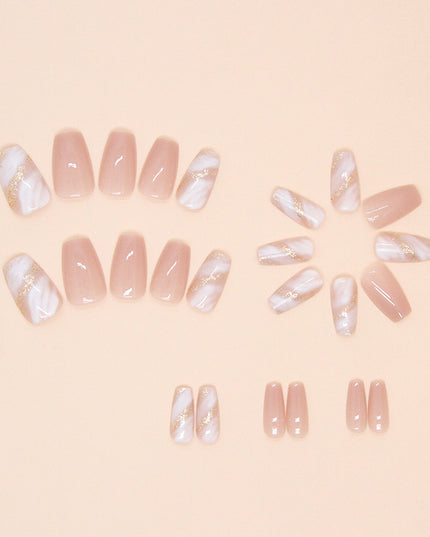 Elegant Minimalist Press-On Nail Set (24pcs) (DESIGN 7346)