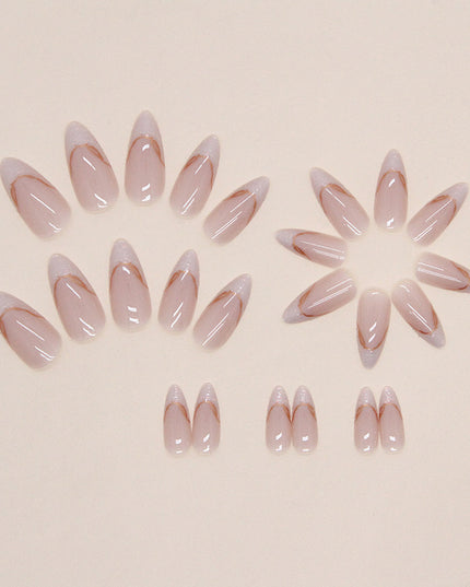 Elegant Minimalist Press-On Nail Set (24pcs) (DESIGN 7428)