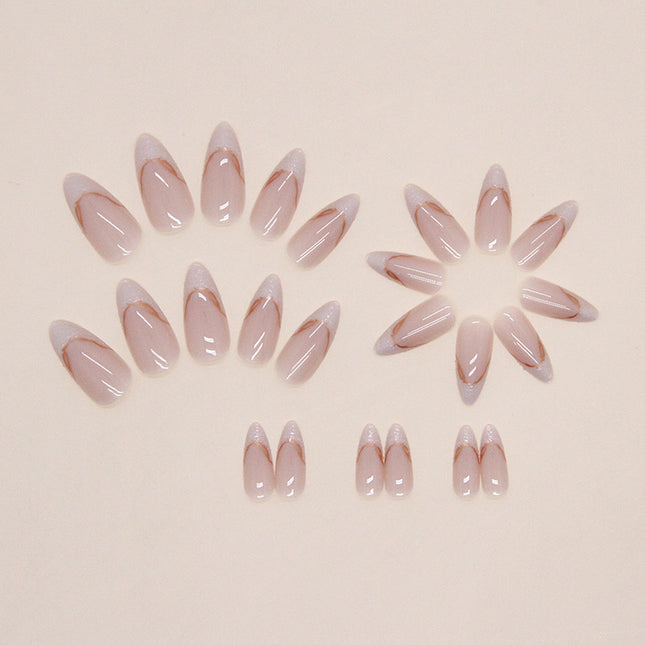 Elegant Minimalist Press-On Nail Set (24pcs) (DESIGN 7428)