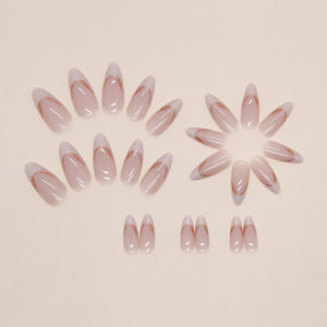 Elegant Minimalist Press-On Nail Set (24pcs) (DESIGN 7428)