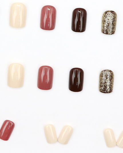 Elegant Minimalist Press-On Nail Set (24pcs) (DESIGN 7552)