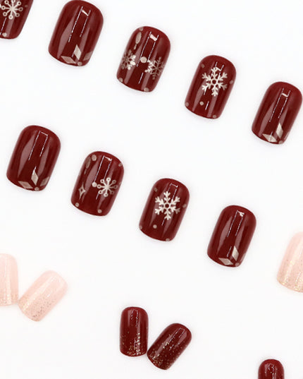 Elegant Minimalist Press-On Nail Set (24pcs) (DESIGN 7579)