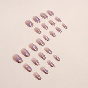 Elegant Minimalist Press-On Nail Set (24pcs) (DESIGN 7384)