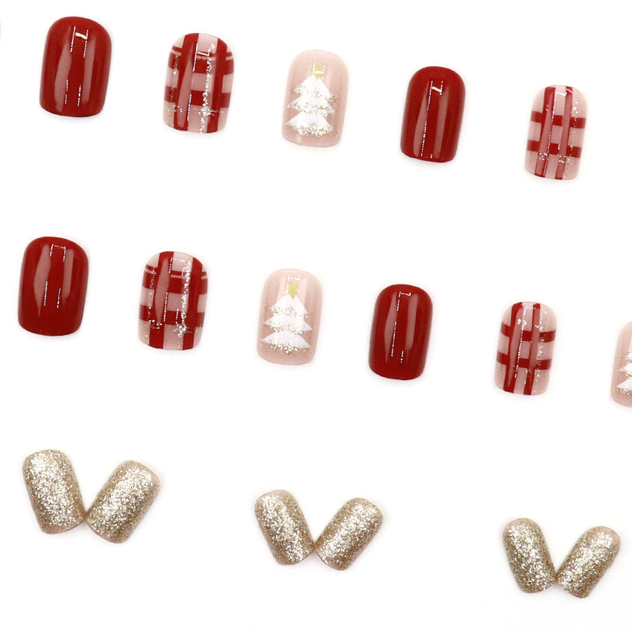 Elegant Minimalist Press-On Nail Set (24pcs) (DESIGN 7543)