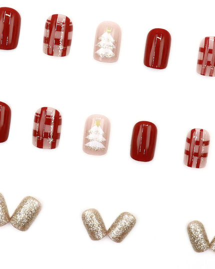 Elegant Minimalist Press-On Nail Set (24pcs) (DESIGN 7543)