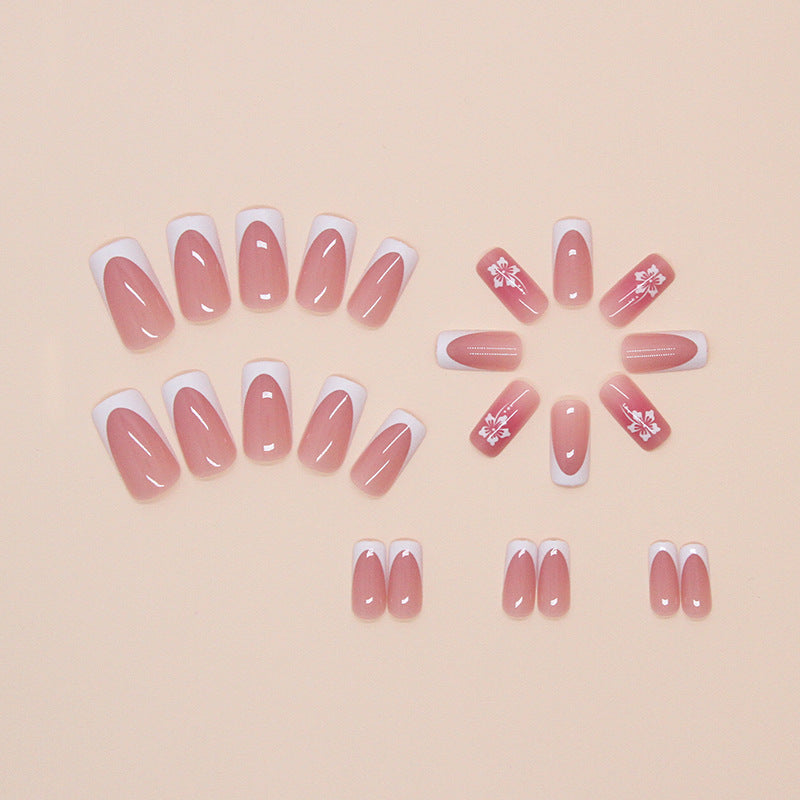 Elegant Minimalist Press-On Nail Set (24pcs) (DESIGN 7477)