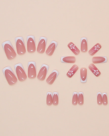 Elegant Minimalist Press-On Nail Set (24pcs) (DESIGN 7477)