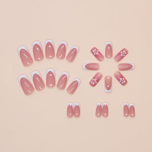 Elegant Minimalist Press-On Nail Set (24pcs) (DESIGN 7477)