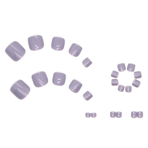 Elegant Minimalist Press-On Nail Set (24pcs) (DESIGN 7500)
