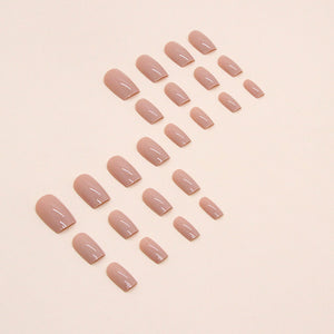 Elegant Minimalist Press-On Nail Set (24pcs) (DESIGN 7420)