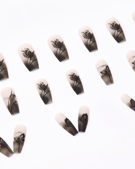 Elegant Minimalist Press-On Nail Set (24pcs) (DESIGN 7668)