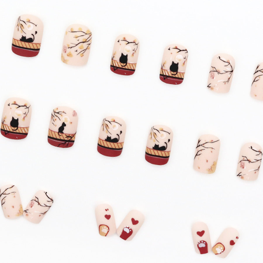 Elegant Minimalist Press-On Nail Set (24pcs) (DESIGN 7553)