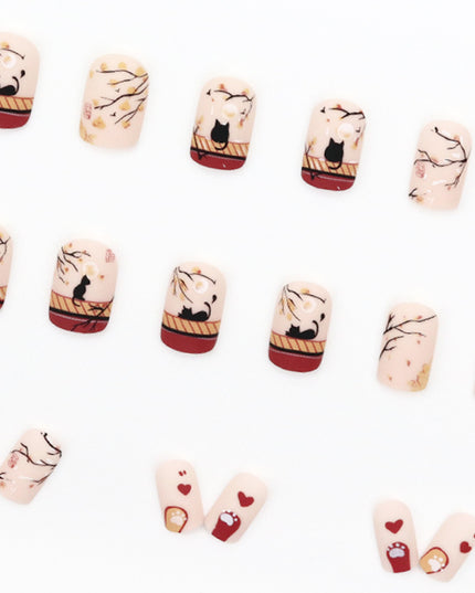 Elegant Minimalist Press-On Nail Set (24pcs) (DESIGN 7553)