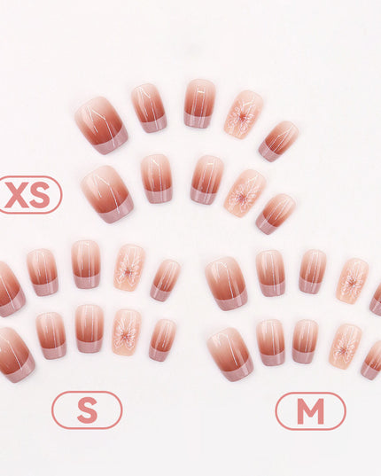 Elegant Minimalist Press-On Nail Set (24pcs) (DESIGN 7507)