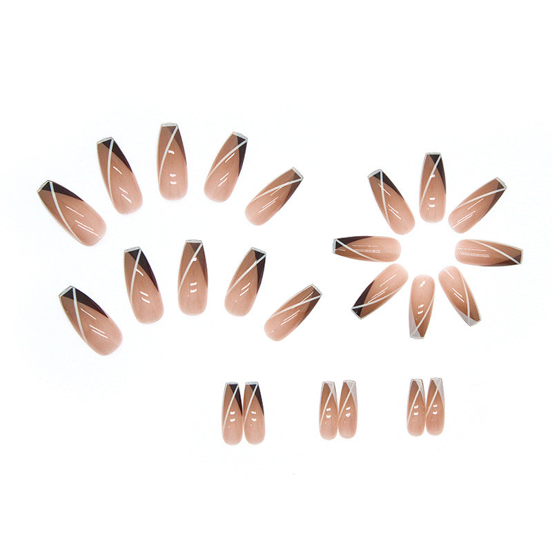 Elegant Minimalist Press-On Nail Set (24pcs) (DESIGN 7369)