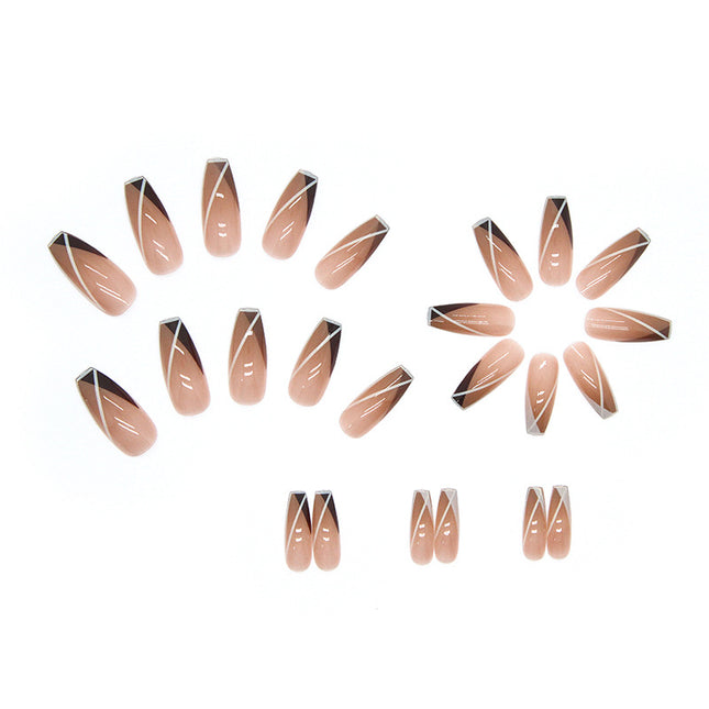 Elegant Minimalist Press-On Nail Set (24pcs) (DESIGN 7369)