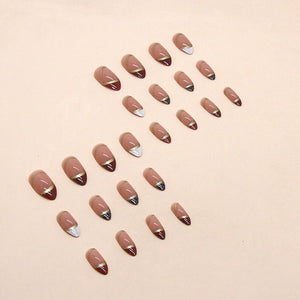 Elegant Minimalist Press-On Nail Set (24pcs) (DESIGN 7385)